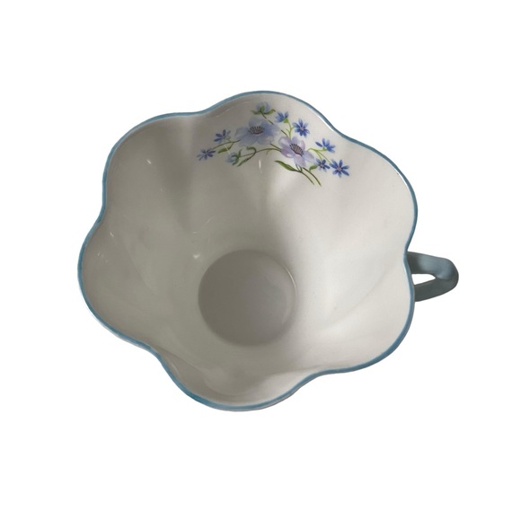 Blue Rock Shelley Dainty Teacup and Saucer Bone China 13591 - Picture 6 of 13